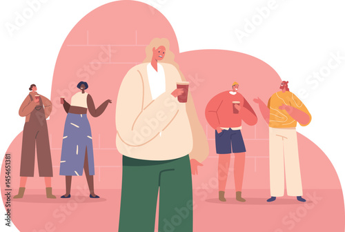 Teenager suffering from social phobia