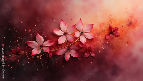 Burgundy Glitter Background Shiny Maroon Texture Elegant Gold Sparkle Design