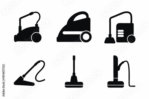 set of Vacuum icon silhouette vector illustration