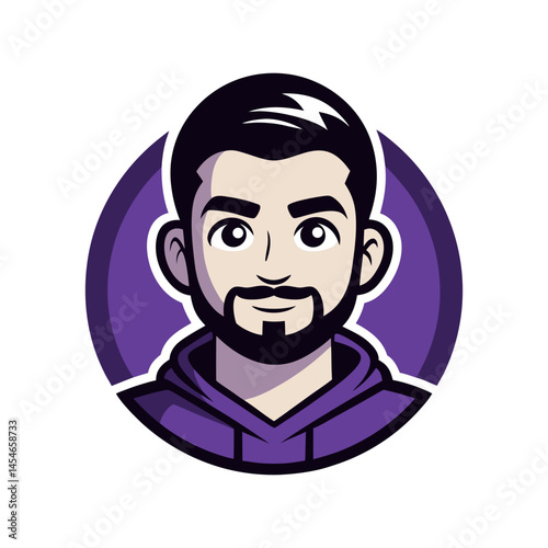 Pepe laugh meme theme based icon new elements vector illustration of a man with a smile