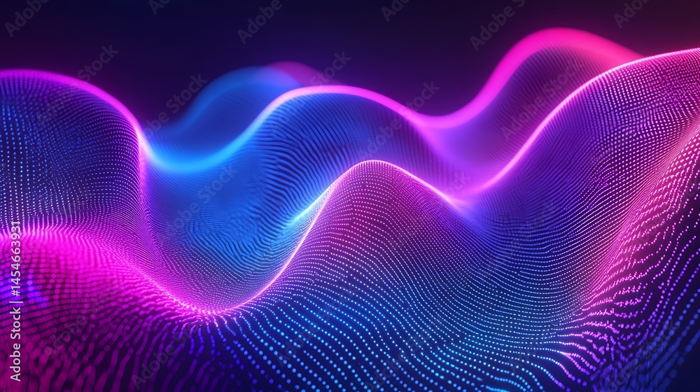 Abstract digital design featuring vibrant waves of light. Abstract digital design featuring vibrant waves of light.