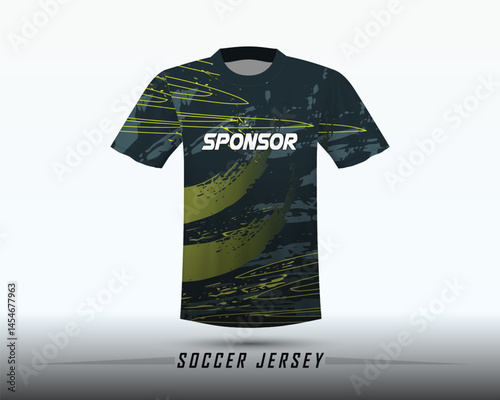 Soccer jersey design for sublimation or sports jersey design