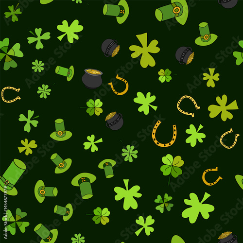 Saint Patrick's Day Vector Seamless