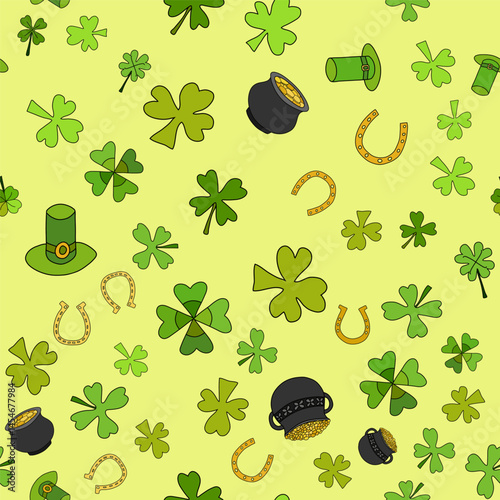 Saint Patrick's Day Vector Seamless