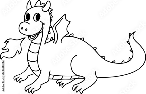Hand drawn dragon