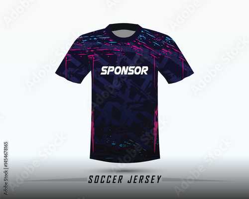 Soccer jersey design for sublimation or sports jersey design