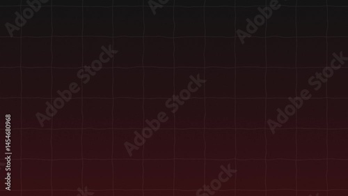Glow moving black grid background. Grid graph pattern with turbulence.