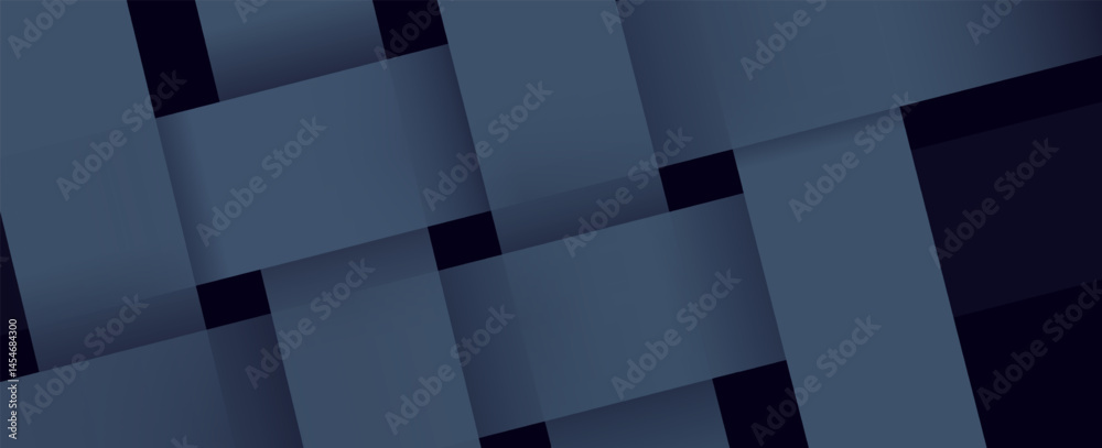 Naklejka premium Modern black dark blue white abstract background.