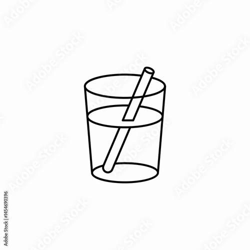 glass juice icon sign vector