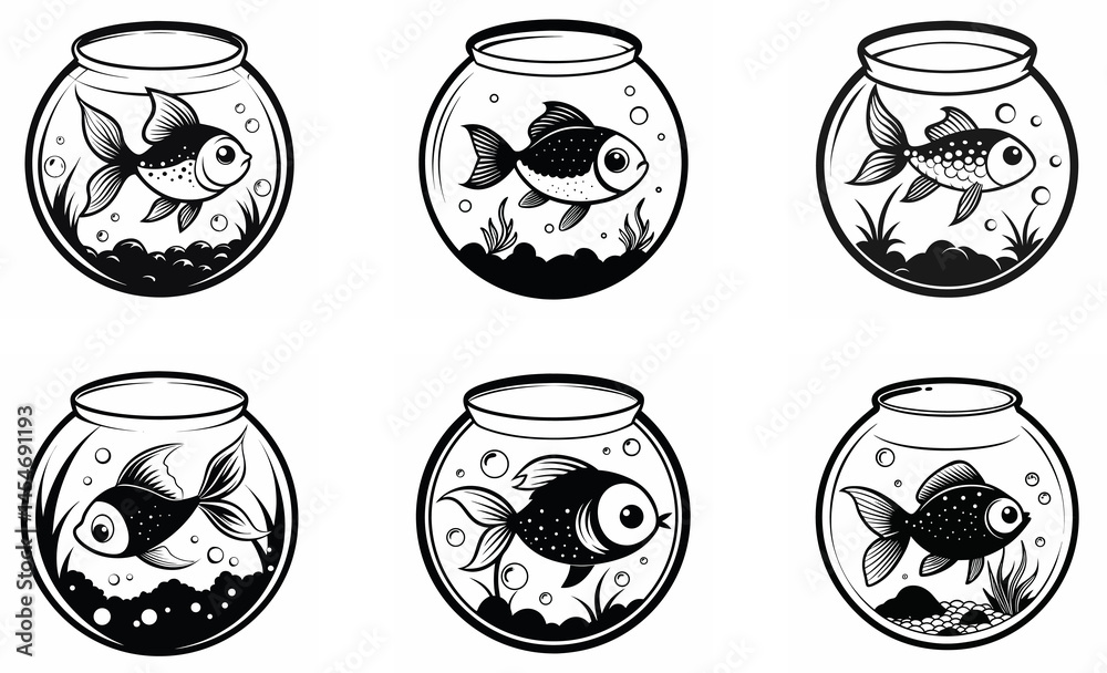 Fototapeta premium set of glass jars