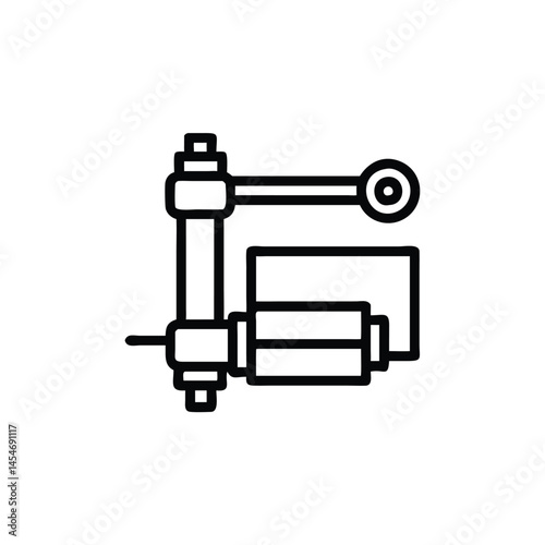vector illustration of an electric power station
