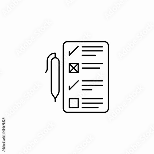 log todo list icon sign vector