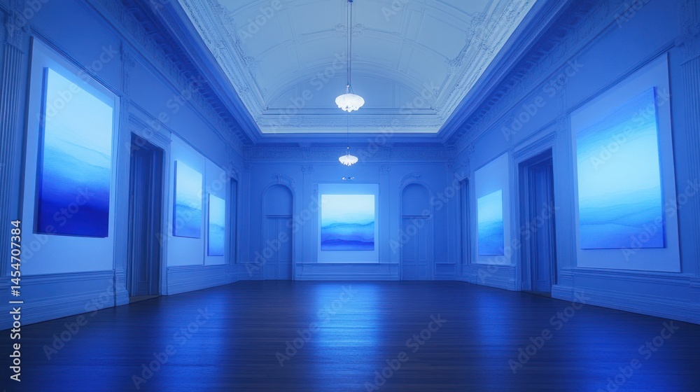 Serene Blue Gallery: An Immersive Art Exhibit Serene Blue Gallery: An Immersive Art Exhibit