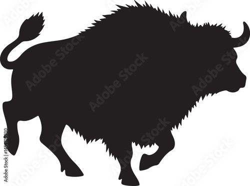 Bull Silhouette Clipart | High-Res Vector On White Background