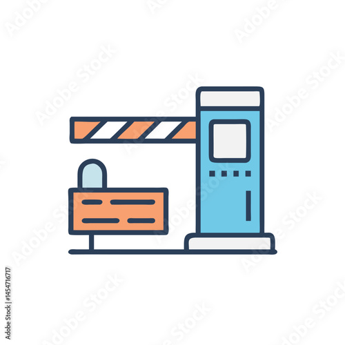 vector illustration of atm machine