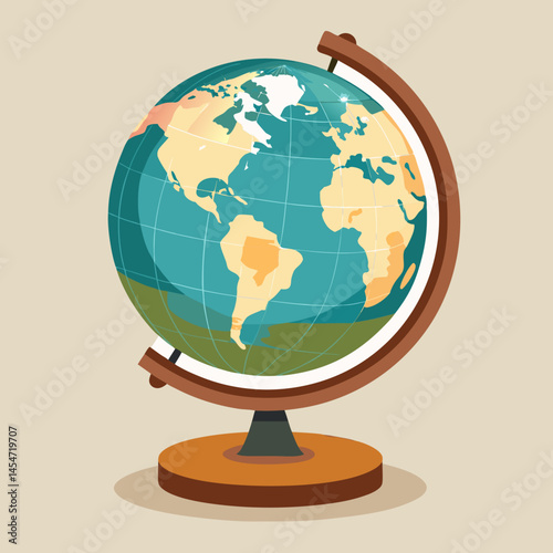 globe on a white