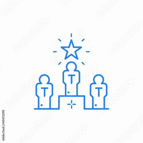 award ceremony prize icon sign vector