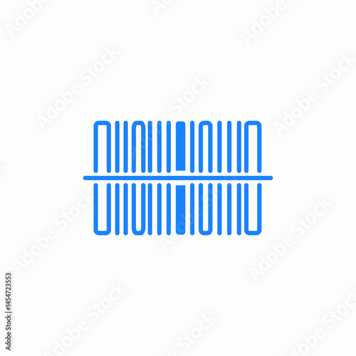 barcode code icon sign vector