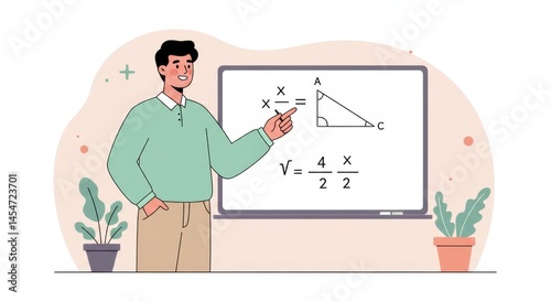 Person giving presentation on whiteboard
