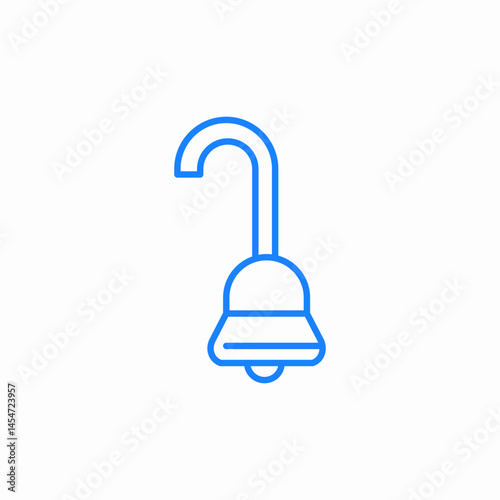 bell or bell chime sound notification icon sign vector