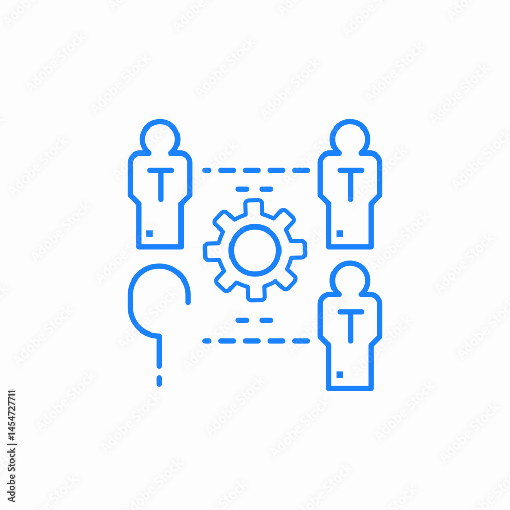 collaborative team effort icon sign vector collaborative team effort icon sign vector