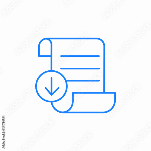 document download file upload icon sign vector