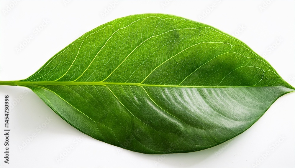 Obraz premium leafy green foliage isolated on white background leaves organic green