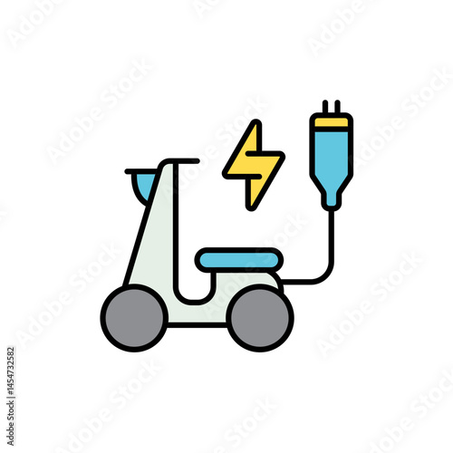 EV Motor Controller with Charging Plug.