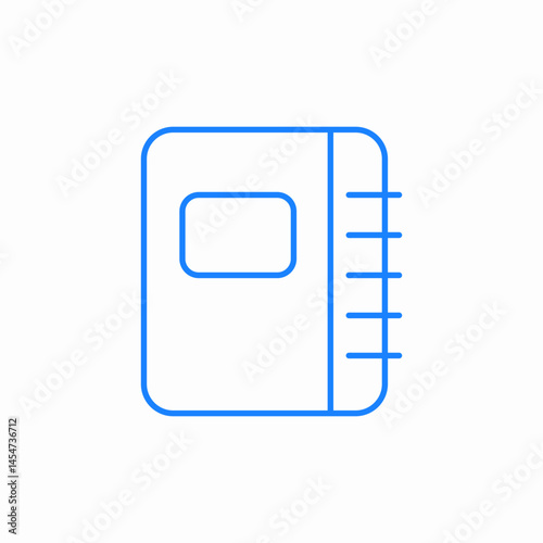 notebook or address book icon sign vector