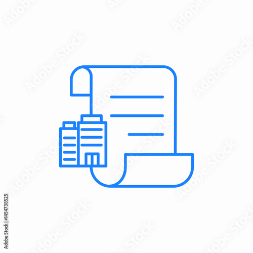 real estate documents icon sign vector