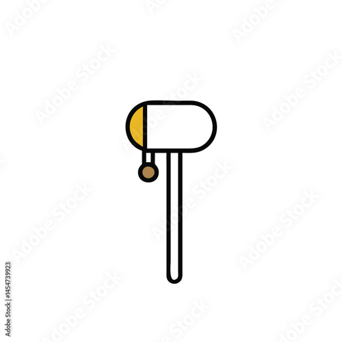 paint roller isolated on white background