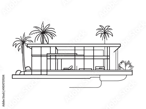 Minimalist Architectural Design of a Private Villa Residence