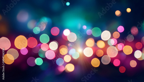 colorful light points in motion blurry animated party spots background moving lights out of focus