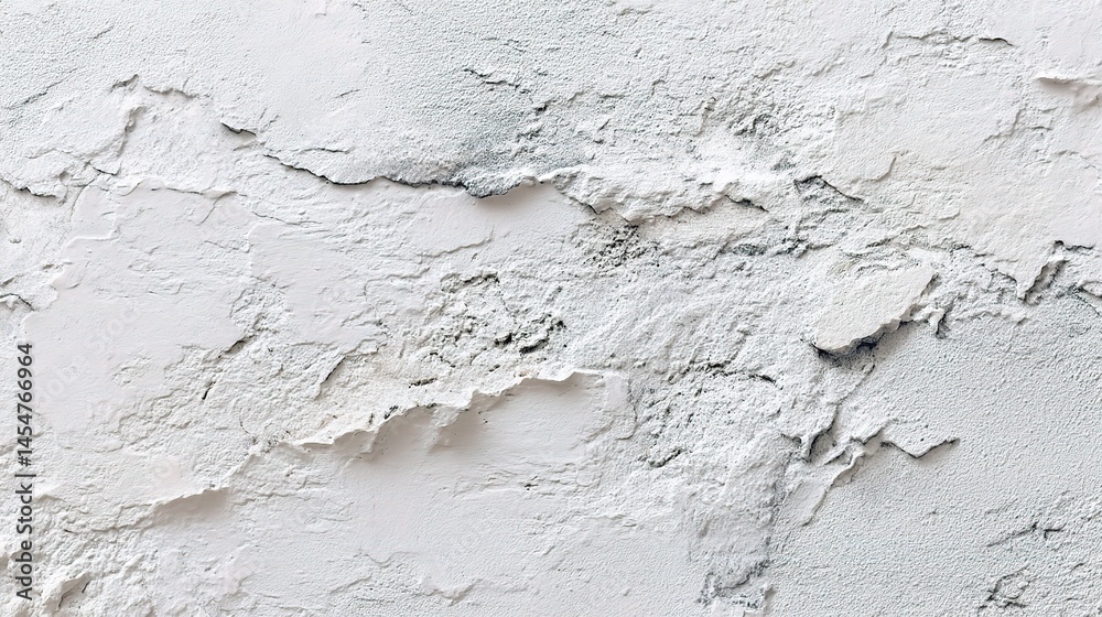 Obraz premium Organic Textured White Concrete Wall with Imperfections and Detail