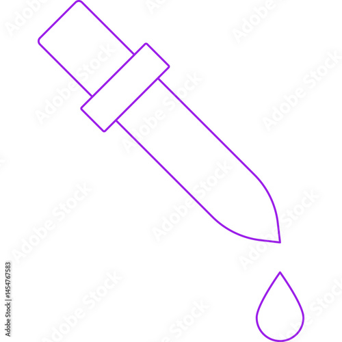 Dropper icon single vector illustration