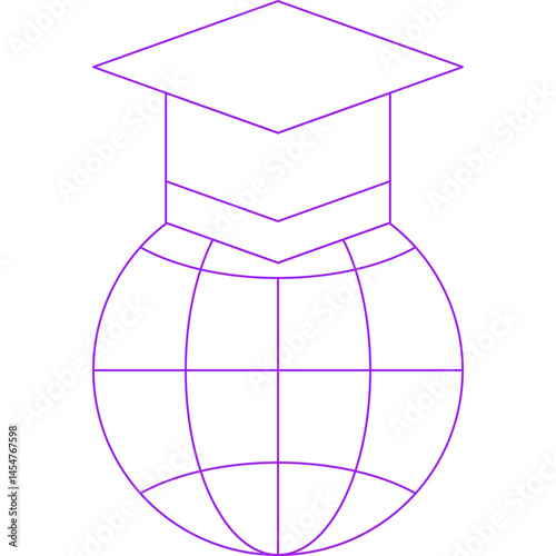 Education icon single vector illustration