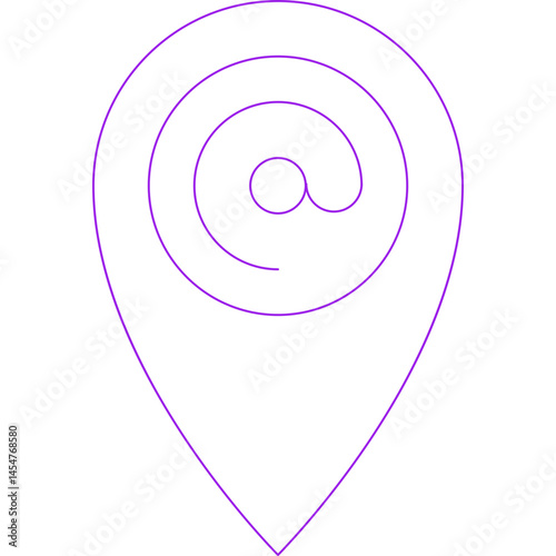 Wallpaper Mural Address icon single vector illustration Torontodigital.ca