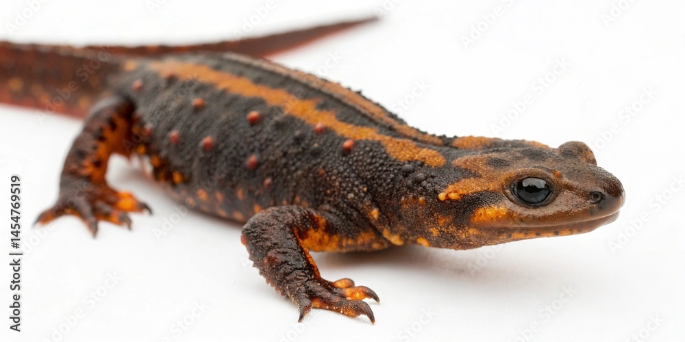 Fototapeta premium tylototriton verrucosus isolated on white background