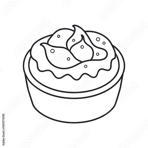 Yorkshire Pudding Food Illustration Vector