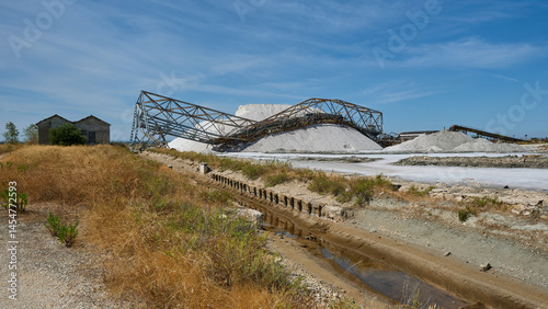 The salt mountain of Margherita di Savoia