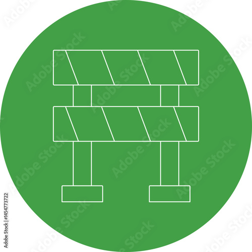Barrier single icon vector illustration