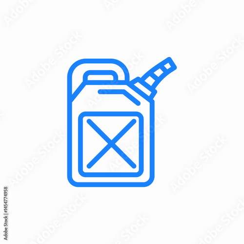 jerrycan fuel icon sign vector