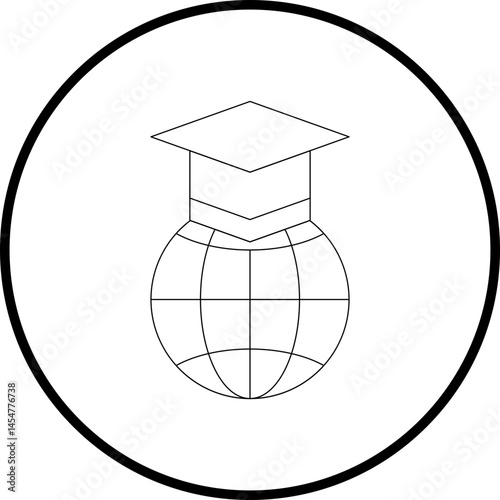 Education icon single vector illustration
