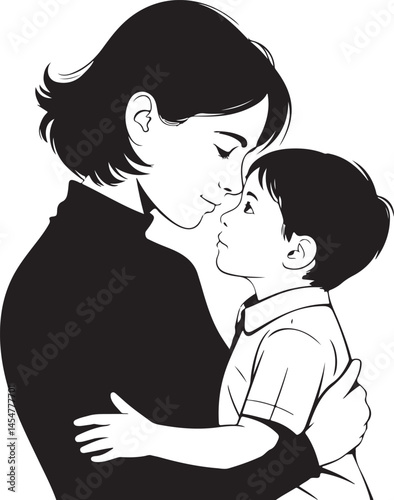 Mother Holding Child Silhouette Design

Tender Moment Between Mom and Baby Vector

Loving Embrace of Mother and Child Art

Mother’s Gentle Touch Silhouette Scene

Mom Kissing Baby Silhouette Illustrat