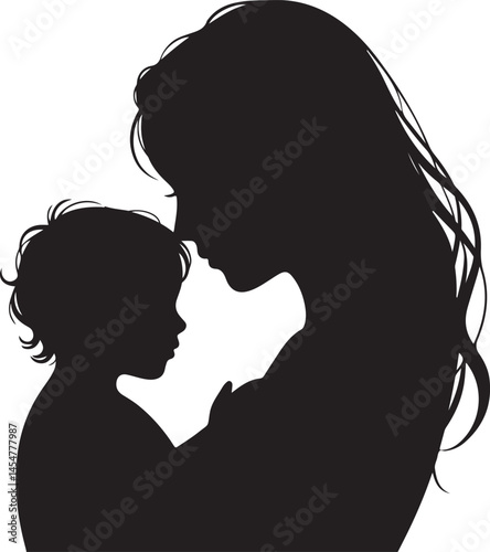 Mother Holding Child Silhouette Design

Tender Moment Between Mom and Baby Vector

Loving Embrace of Mother and Child Art

Mother’s Gentle Touch Silhouette Scene

Mom Kissing Baby Silhouette Illustrat