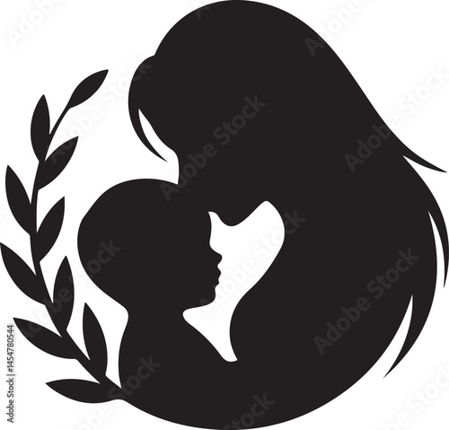 Mother Holding Child Silhouette Design

Tender Moment Between Mom and Baby Vector

Loving Embrace of Mother and Child Art

Mother’s Gentle Touch Silhouette Scene

Mom Kissing Baby Silhouette Illustrat