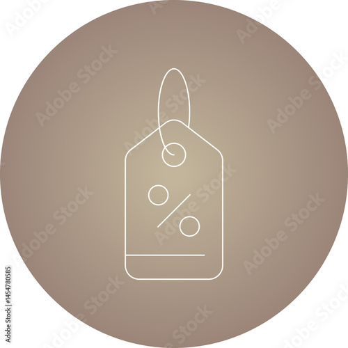 Price tag single icon vector illustration