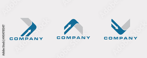 Abstract business logo design vector icon symbol for a real estate or construction company