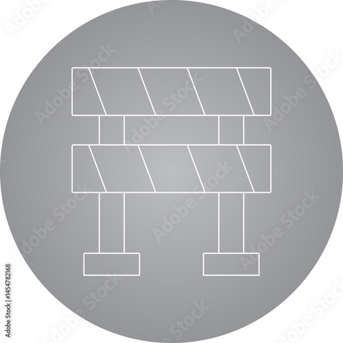 Barrier single icon vector illustration