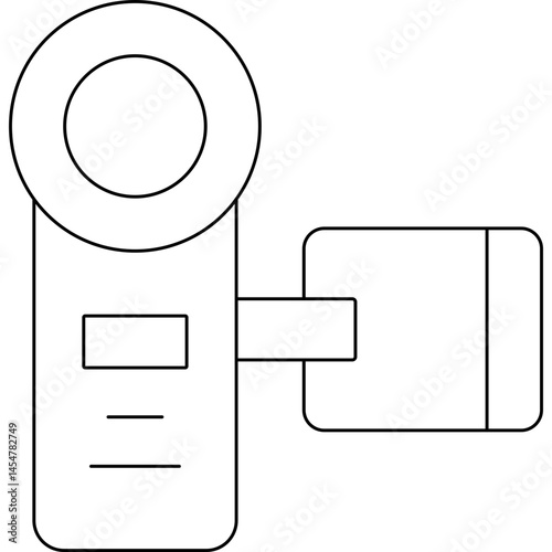 Video cam single icon vector illustration